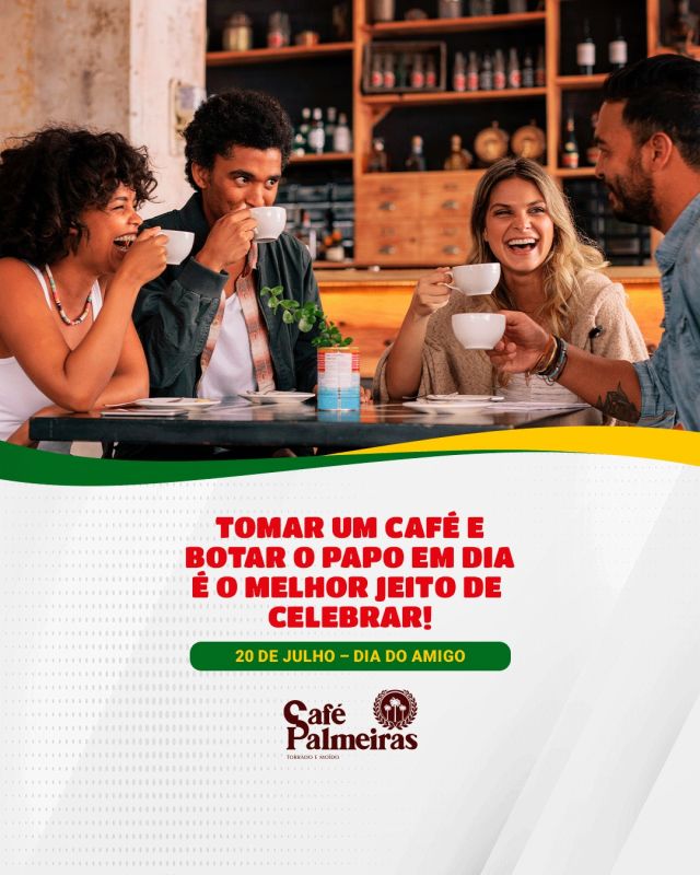 Já chamou o seu amigo pra tomar um café hoje? Aproveita e marca o @aqui pra ele não esquecer e feliz Dia do Amigo pra vocês! ☕🥳

#cafépalmeiras #diadoamigo